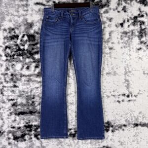 Levis Too Superlow Jeans Womens 0M Dark Wash Stretch Cowgirl Hippie Low Rise